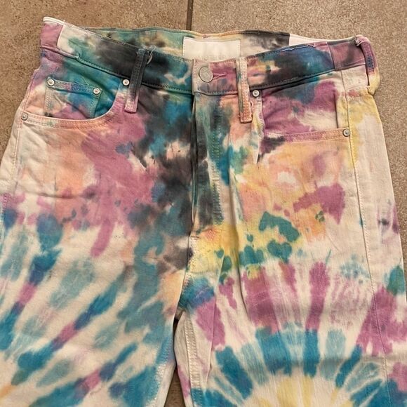 Mother The Tripper Tie-Dye Women Jeans - Size:‎ 27 - Picture 6 of 11